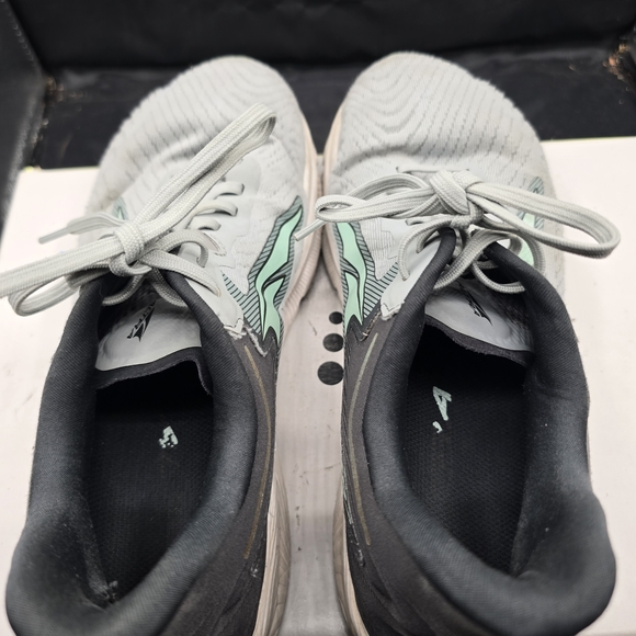 Altra Gray and‎ Black Running Shoes with Mint Accent